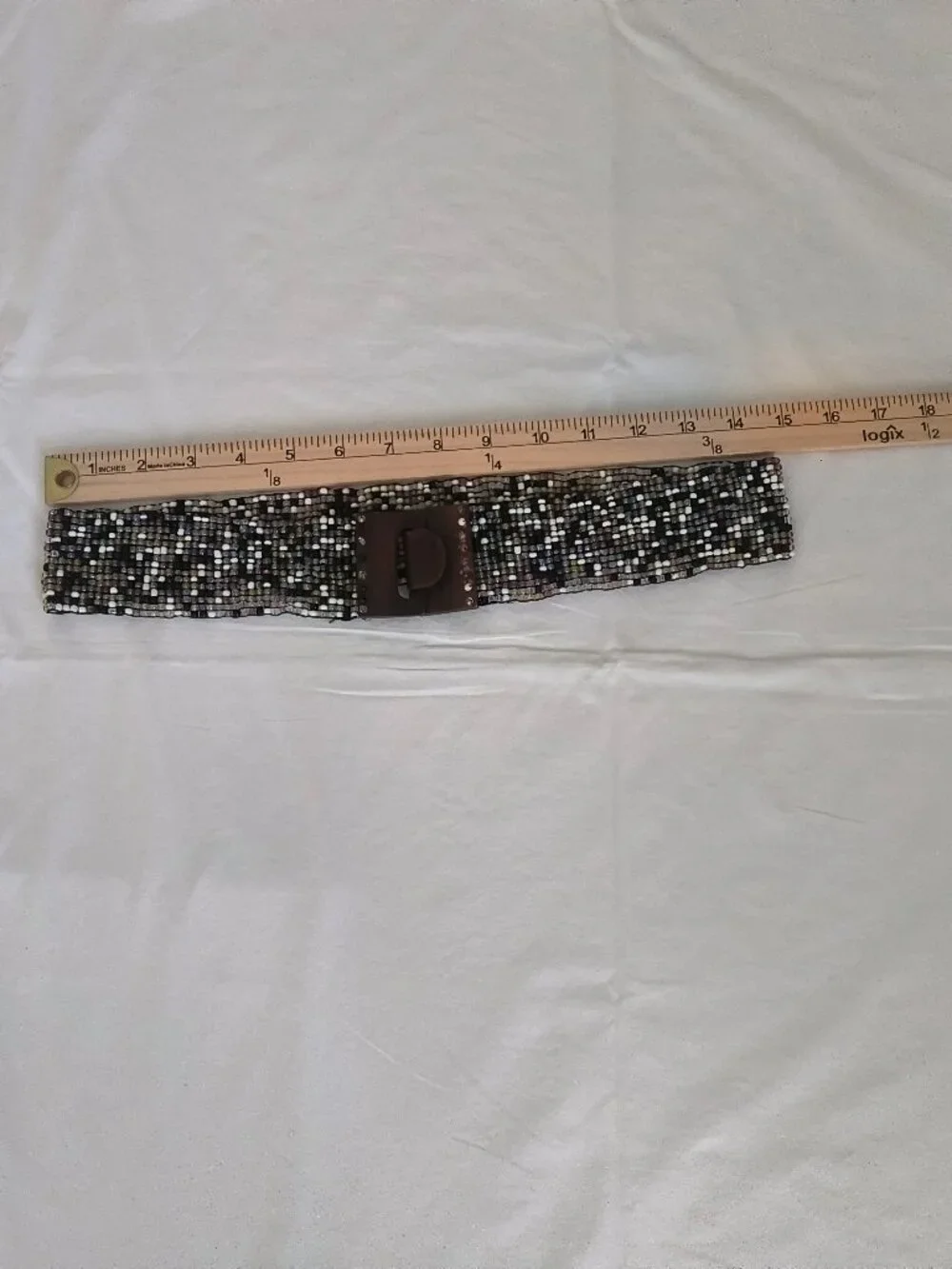 bohemian-style wide stretch belt